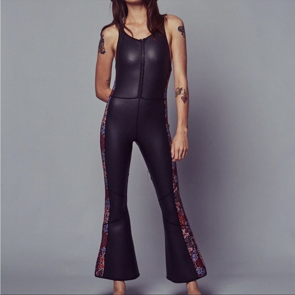 Free People Black Floral One Piece Swimsuit - Picture 2 of 14